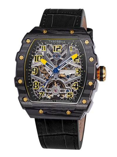 Singapore Theorema - GM-131-6 | Black | Automatic Skeleton Watch