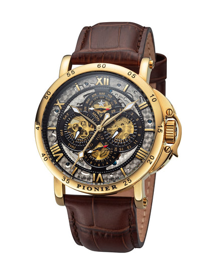 Automatic calendar watch the Dublin Pionier Made in Germany