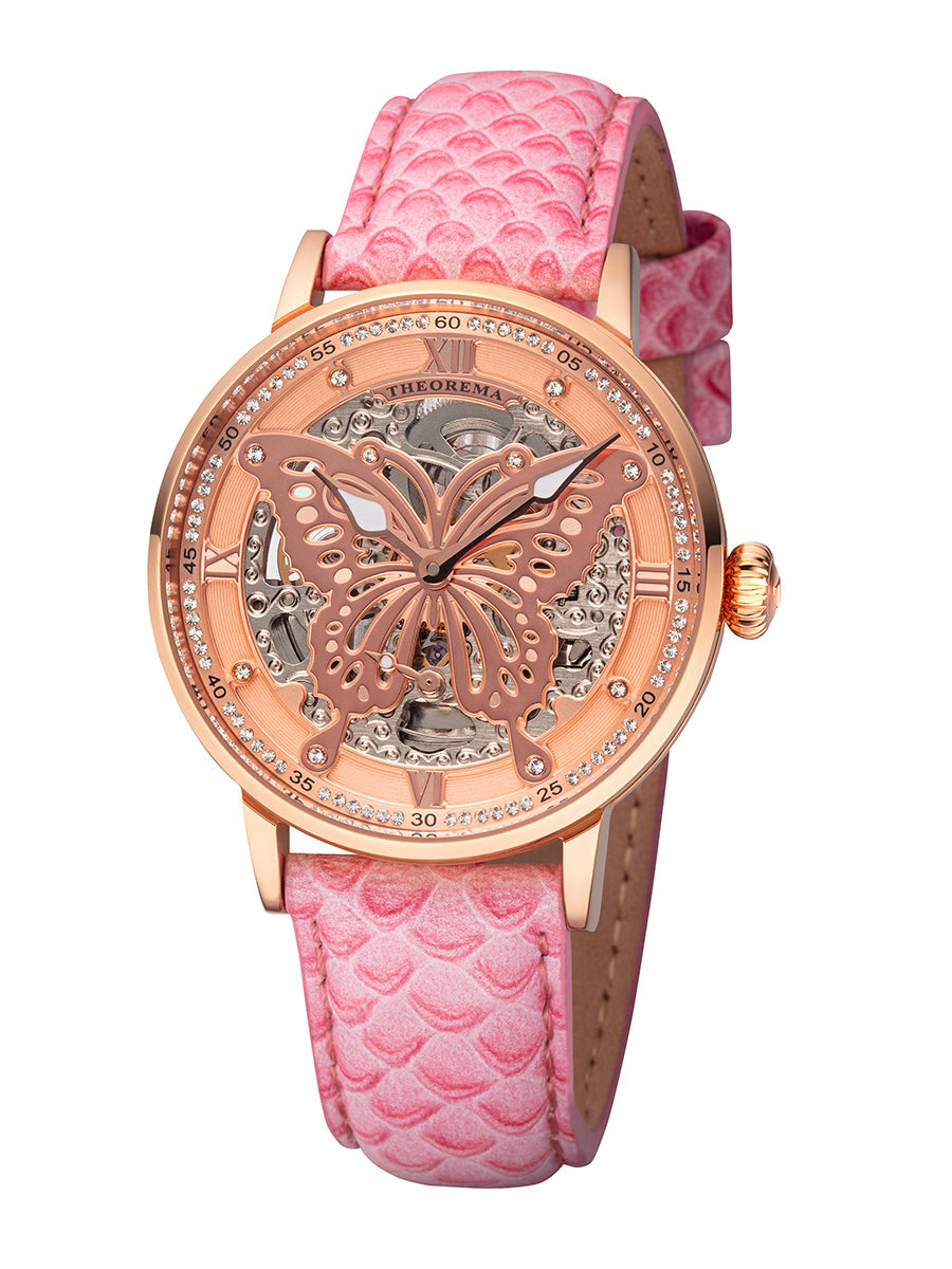 Madame Butterfly by Theorema Germany - GM-123-4 |Pink| with 82 Swarovski