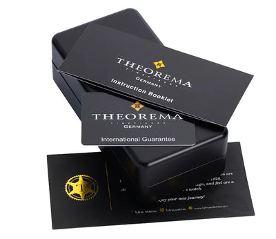 Original Theorema packaging with Instruction Booklet, International Guarantee, and Tufina greeting card.