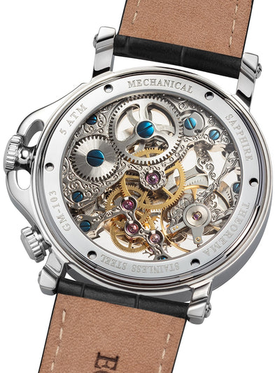 Dual-Time Sao Paulo GM-103-1 | Silver | Theorema, Germany
