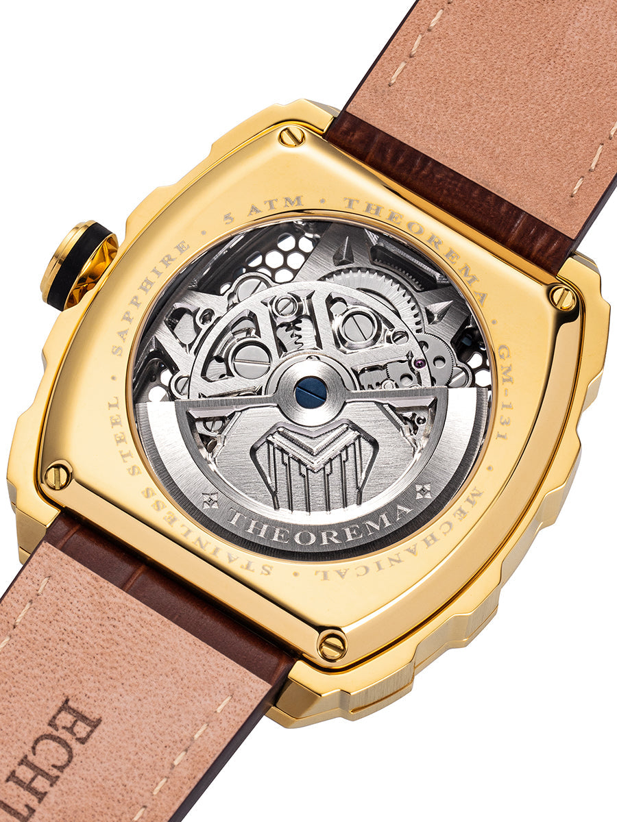 Singapore Theorema - GM-131-4 | Gold | Automatic Skeleton Watch