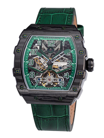 Singapore Theorema - GM-131-9 | Black | Automatic Skeleton Watch