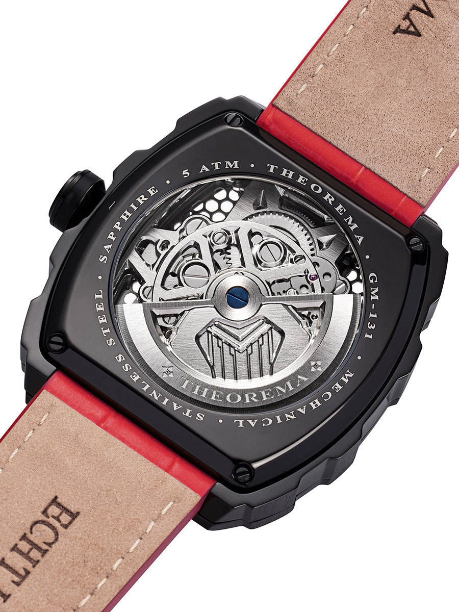 Singapore Theorema - GM-131-7 | Red | Automatic Skeleton Watch