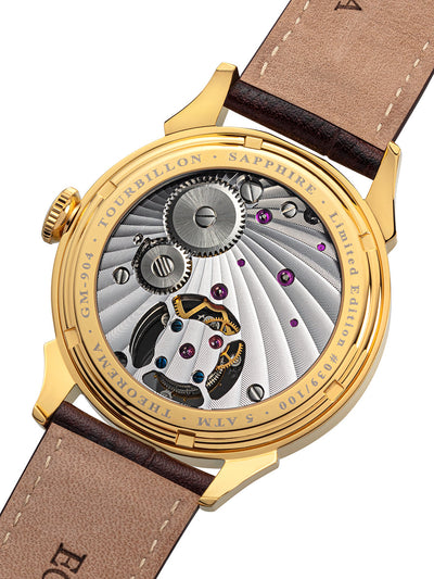 Limited Edition. Lugano Tourbillon by Theorema Germany - GM-904-3 |Gold|